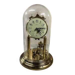 Vintage Endura Domed Anniversary Clock Gold-tone Classic Design - Untested‎